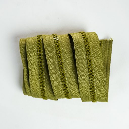 Zíper Tratorado Verde Musgo