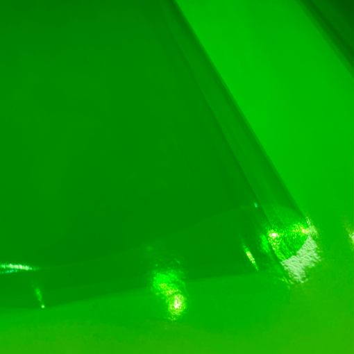PLÁSTICO CRISTAL- VERDE NEON