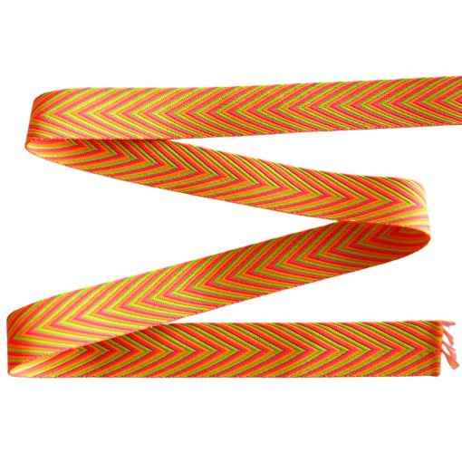ALÇA ESTAMPADA 3CM-ZIG ZAG NEON