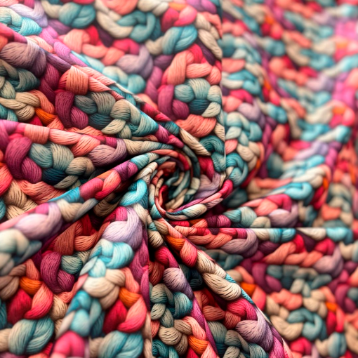 TRICOLINE CROCHE 3D COLORIDO - Imagem 2