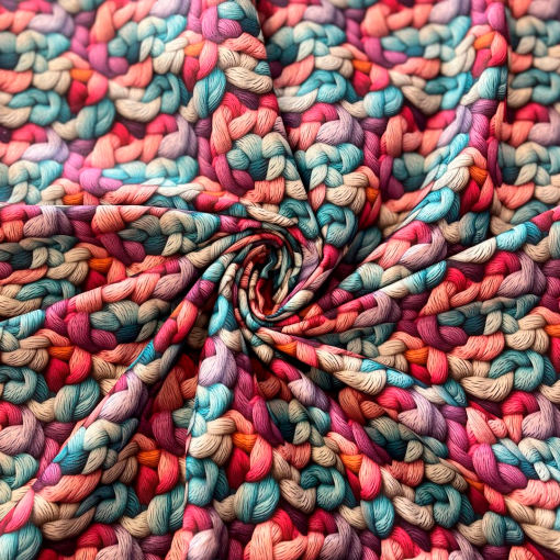 TRICOLINE CROCHE 3D COLORIDO