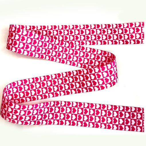 ALÇA 4 CM - CORAÇÕES QUADRICULADOS