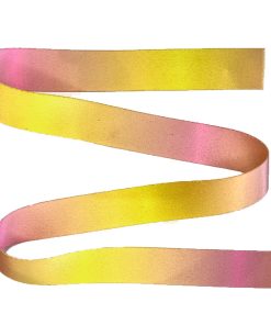 ALÇA ESTAMPADA 3 CM - DEGRADÊ ROSA E AMARELO