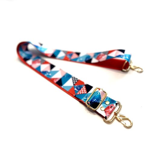 ALÇA PRONTA 4 CM - ESTAMPA TRIANGULOS