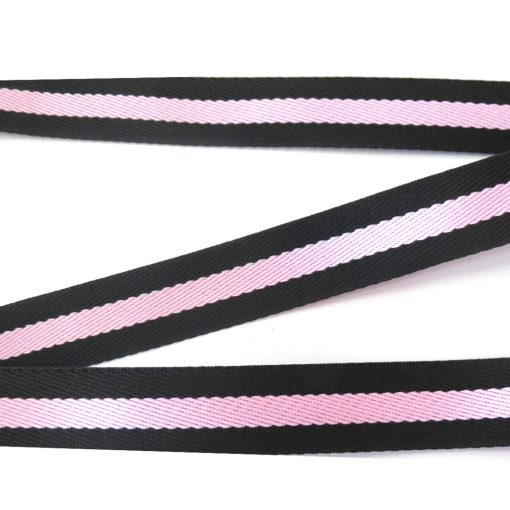 ALÇA 3CM LISTRADA - AZUL MARINHO E ROSA BEBÊ