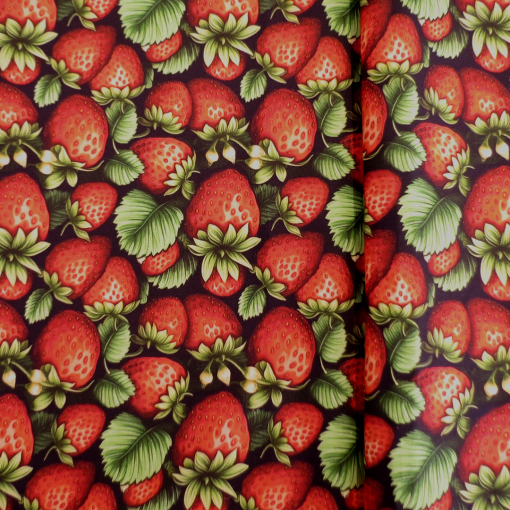 TRICOLINE ESTAMPADO FRUTA 3D- MORANGO