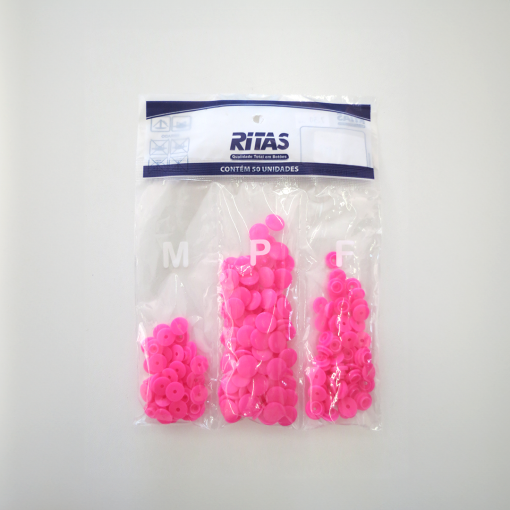 BOTÃO RITA Nº 12 - COR: ROSA