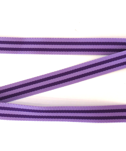 ALÇA 3CM LISTRADA - LILÁS COM ROXO