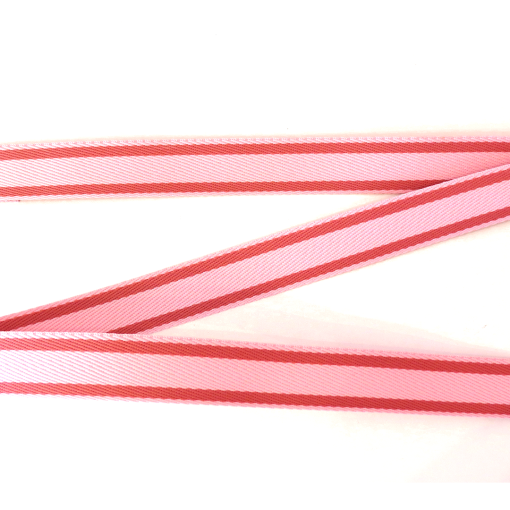 ALÇA 4CM LISTRADA - ROSA BB COM PINK