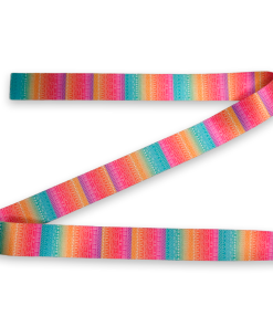 ALÇA ESTAMPADA 3CM - DEGRADE COLORIDO