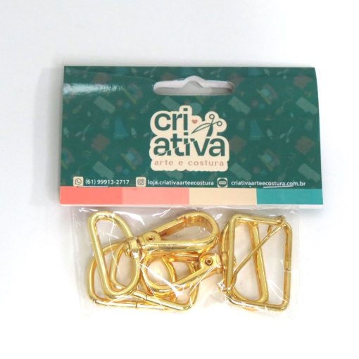 KIT FERRAGEM 3CM COR:OURO