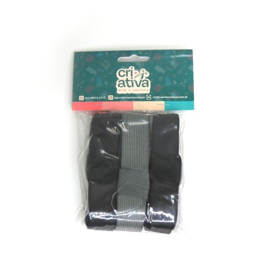 KIT VIES BONEON TONS:PRETO/CINZA