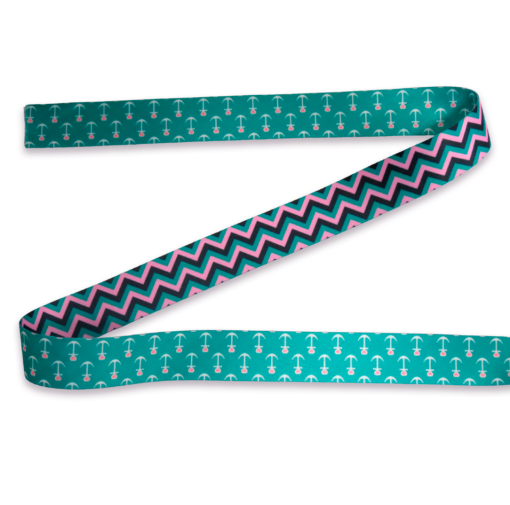 ALÇA ESTAMPADA 3CM - MARINHEIRO DUPLA FACE