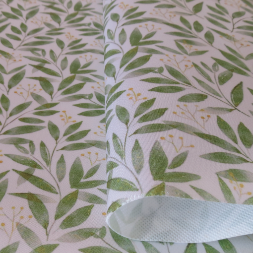 CETIM ESTAMPADO - FOLHAGEM VERDE