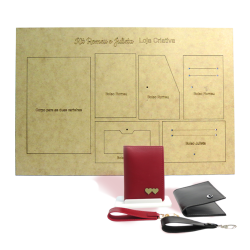 MOLDE MDF KIT CARTEIRA ROMEU E JULIETA - BY: Cristina Borges