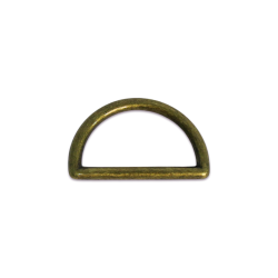 MEIA ARGOLA ZAMAC 3MM - OURO VELHO